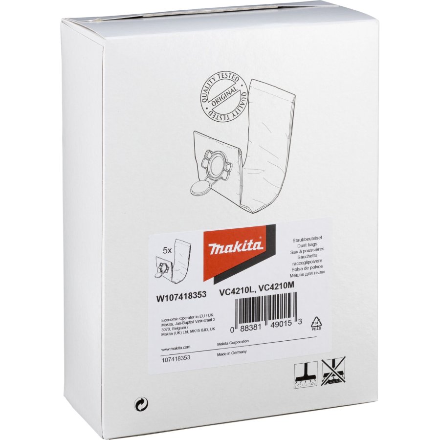 Makita W107418353 Filter Bag M 5pcs #1