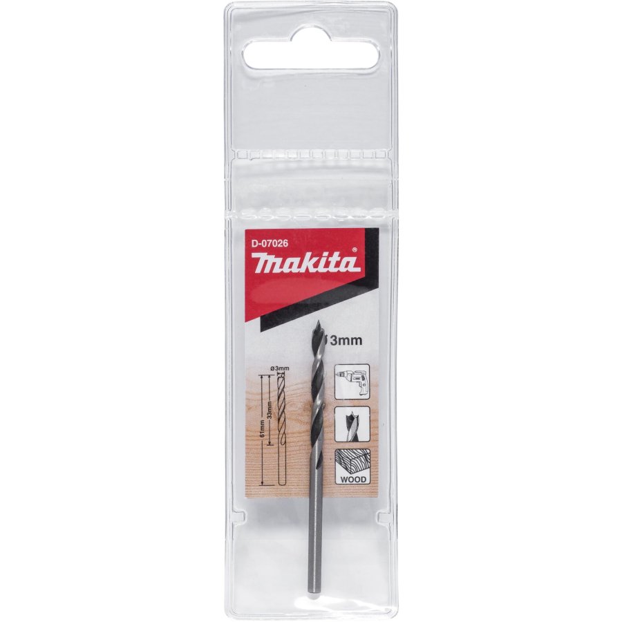 Makita D-07026 Wood Drill 3x60mm #1