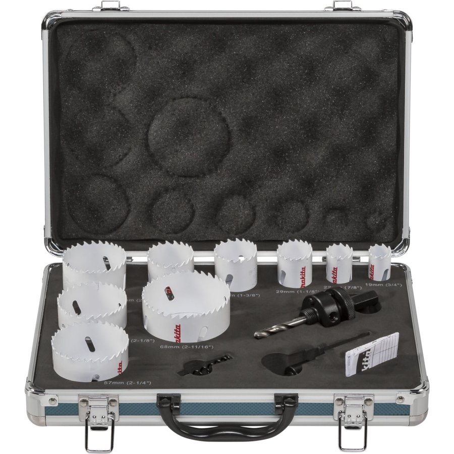 Makita D-47282 BIM Hole Saw Set 12 pieces #1