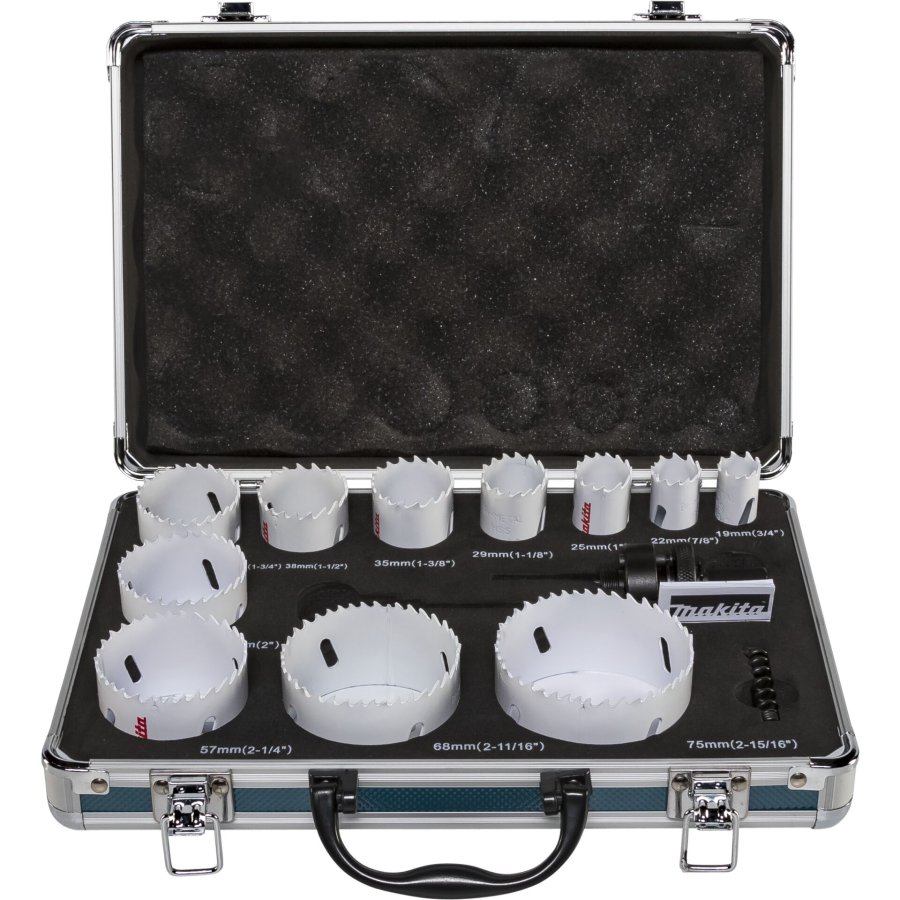 Makita D-47298 BIM Hole Saw Set 14 pieces #1