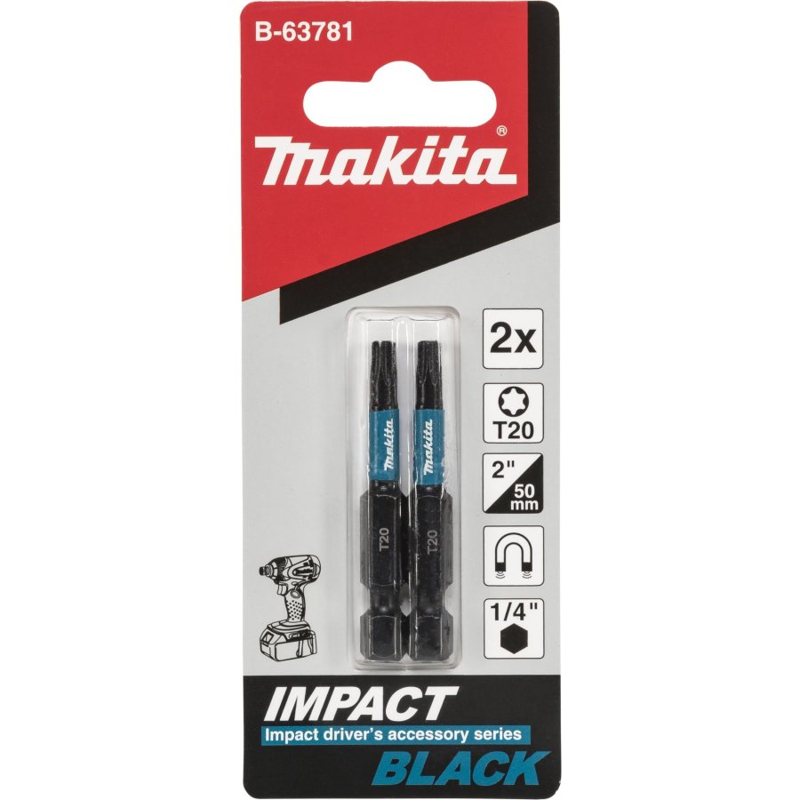 Makita B-63781 Bit T20x50mm 2pcs. #1