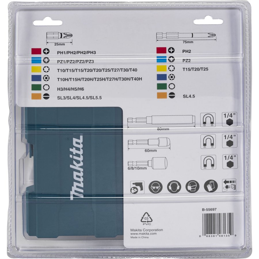 Makita B-55697 Bit Set 43pcs #2
