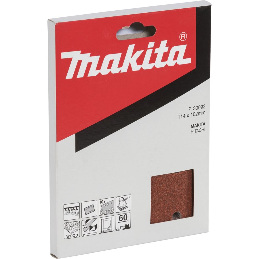Makita P-33093 Sandpaper  102x114 K60 #1