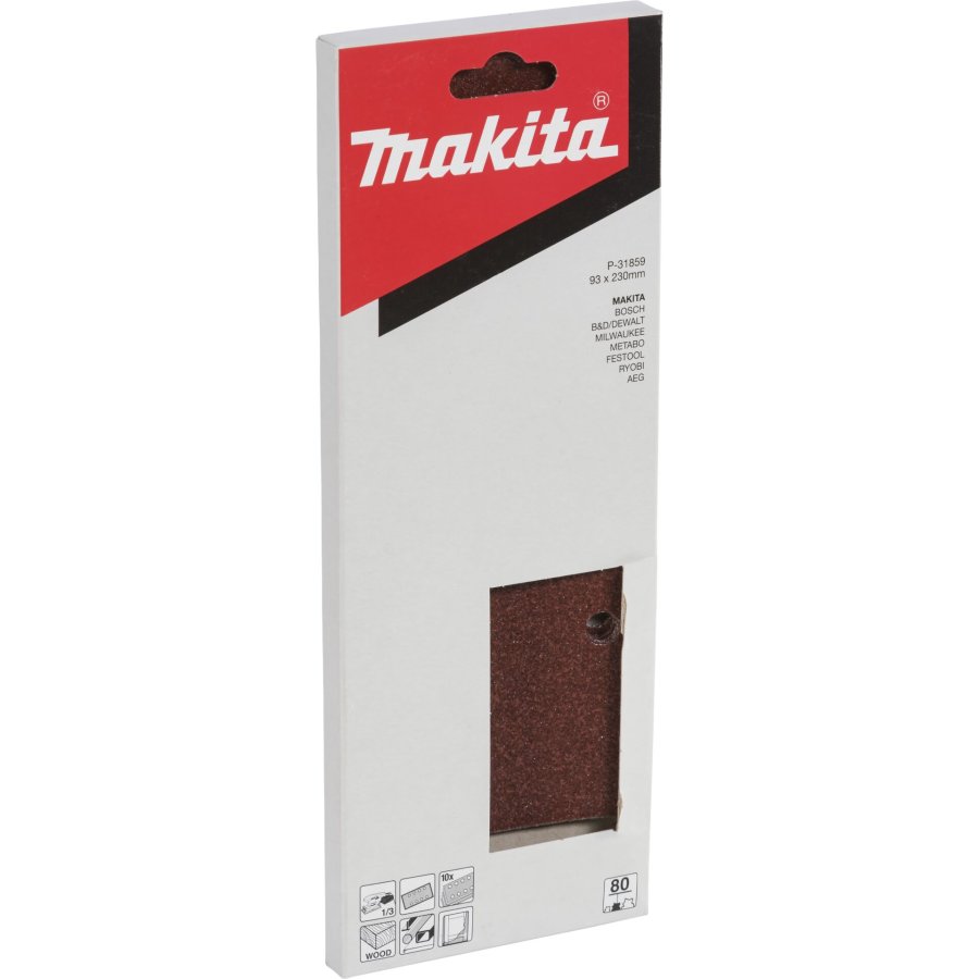 Makita P-31859 Sandpaper  93x230mm  80 Holes #1