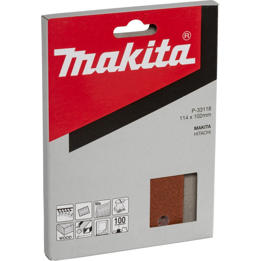 Makita P-33118 Sandpaper Velcro 102x114mm  100 #1