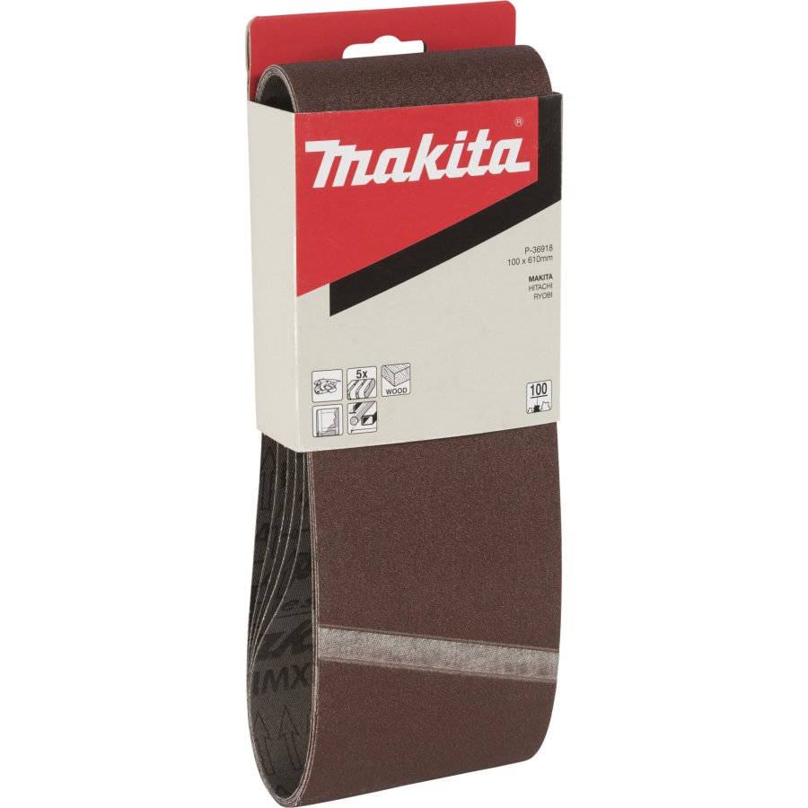 Makita P-36918 Sanding belt 100x610mm K100 #1