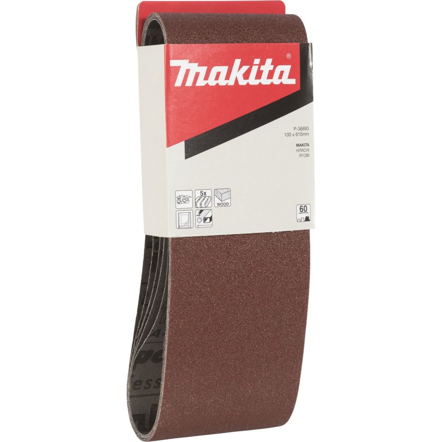 Makita P-36893 Sanding belt 100x610mm K60 #1