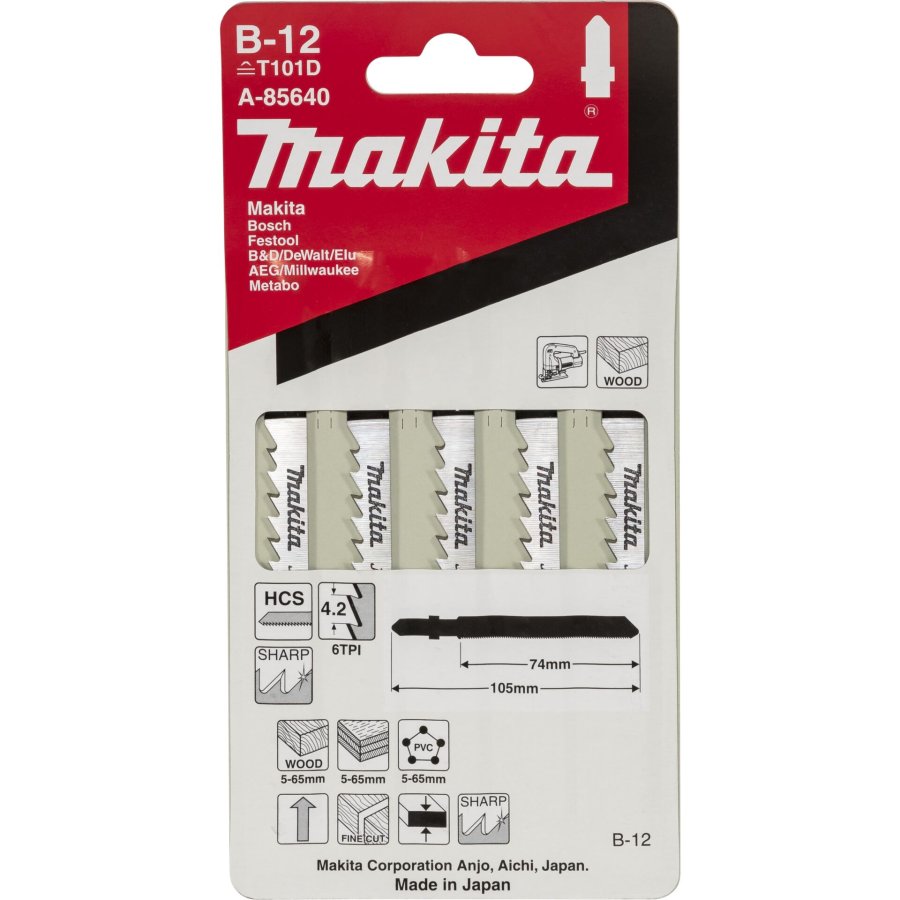 Makita A-85640 Jigsaw Blade   B-12 #1