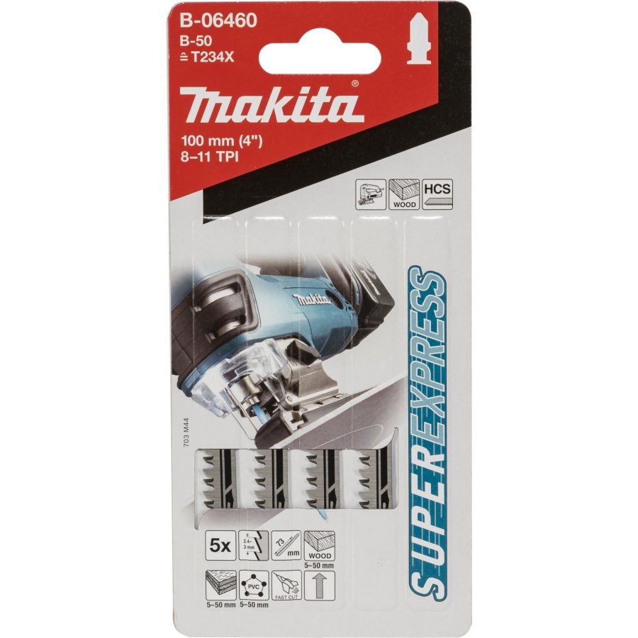 Makita B-06460 Jigsaw Blade   B-50 Wood 5pcs #1
