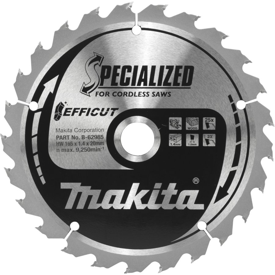 Makita B-62985 EFFICUT Saw Blade 165x20x25Z #1