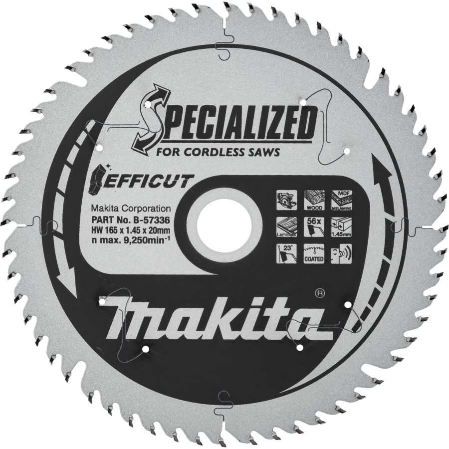 Makita B-57336 EFFICUT Saw Blade 165x20x56Z #1