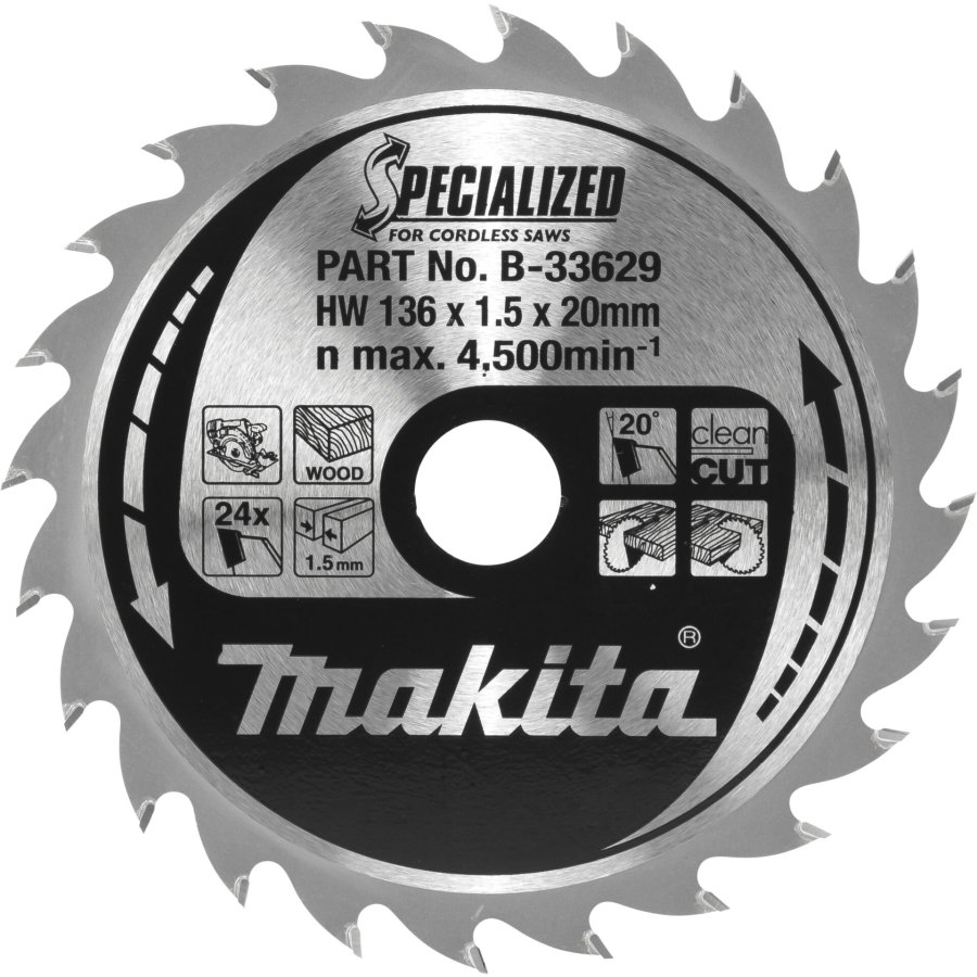 Makita B-33629 SPECIALIZED Saw Blade 136x20x24Z #1