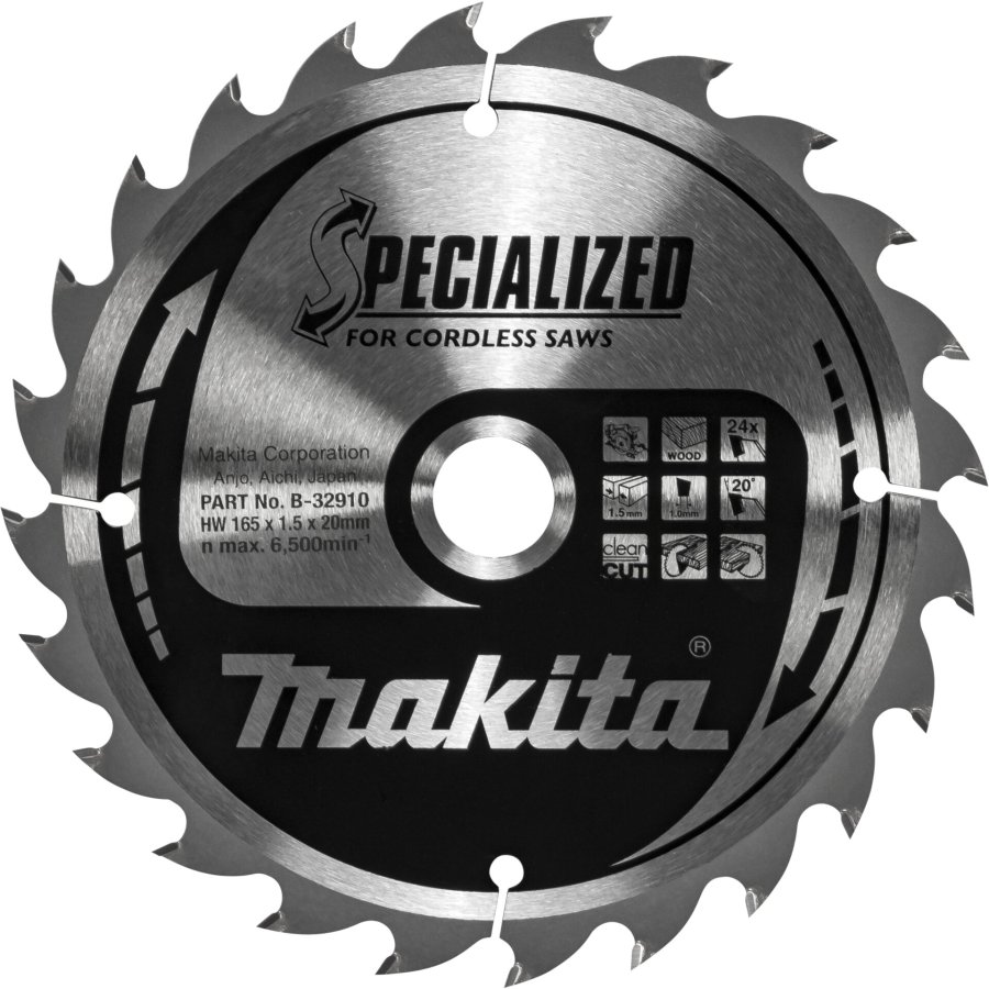 Makita B-32910 SPECIALIZED Saw Blade 165x20x24Z #1