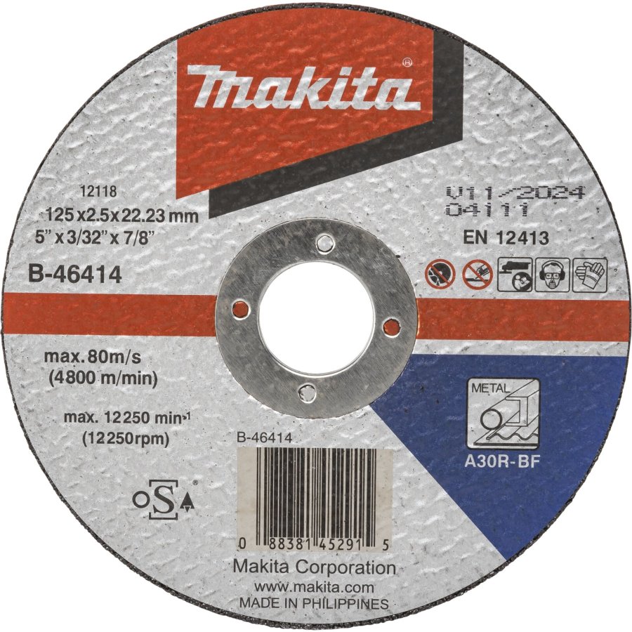 Makita B-46414 cutting disk 125x2,5mm steel #1