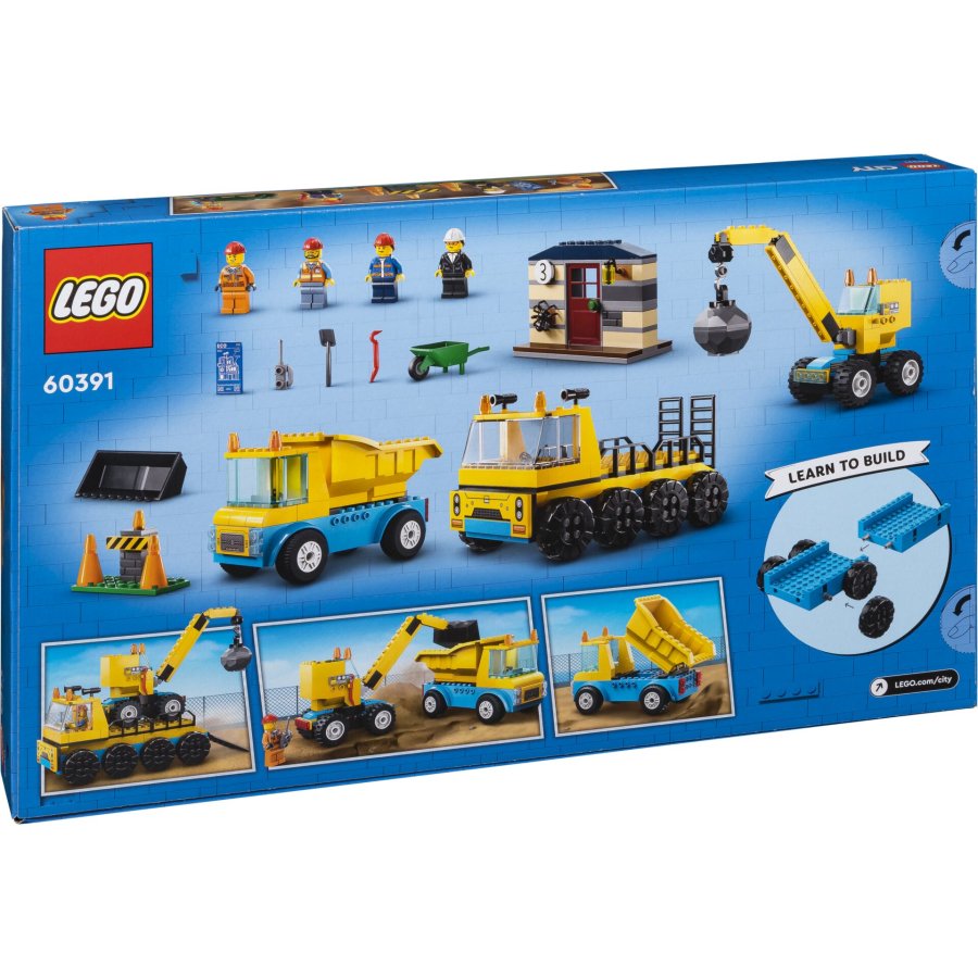 LEGO City 60391  Contruction Trucks and Wrecking Ball Crane #2