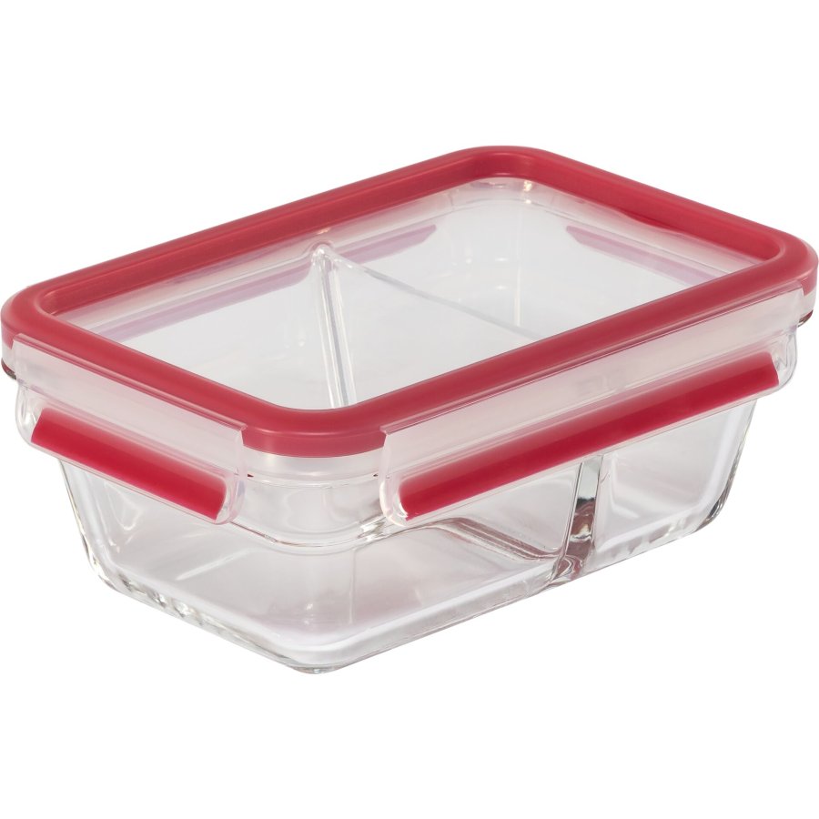 Emsa Clip&Close Glass Food Container 800 ml red #1