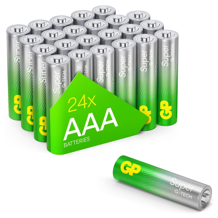 1x24 GP Super Alkaline AAA 1,5V Battery Packs Rel.03024AETA-B24 #1