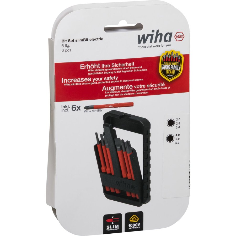 Wiha Bit Set slimBit electric #1