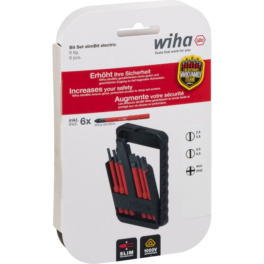 Wiha Bit Set slimBit electric #1