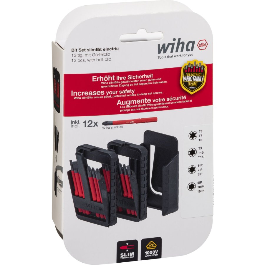 Wiha Bit Set slimBit electric #1