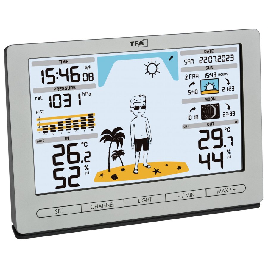 TFA 35.1097.54 silver METEO JACK Wireless Weather Station #1