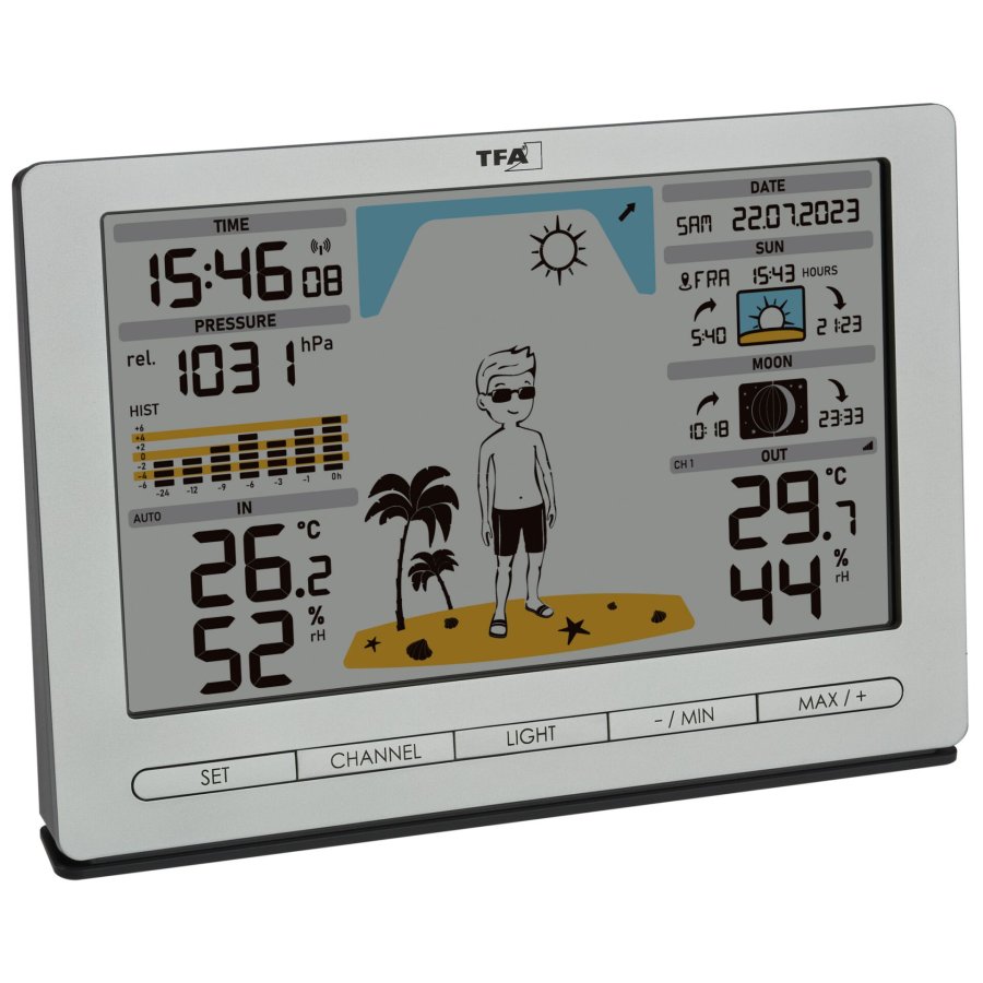 TFA 35.1097.54 silver METEO JACK Wireless Weather Station #3