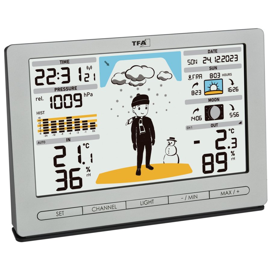 TFA 35.1097.54 silver METEO JACK Wireless Weather Station #6