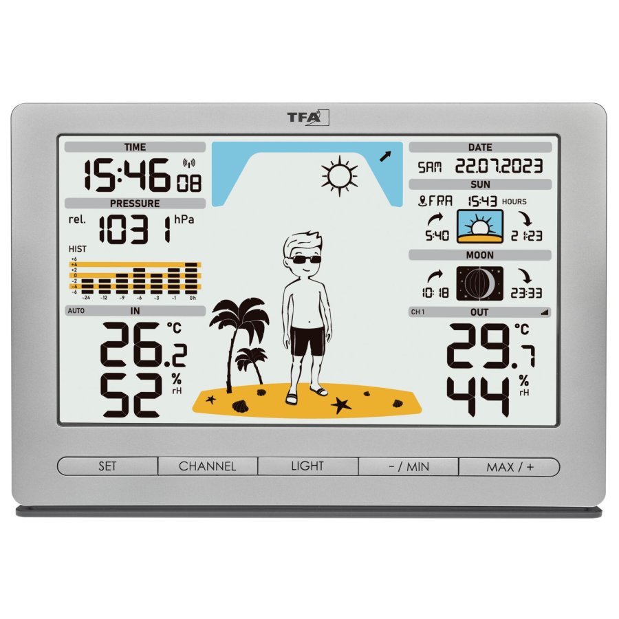 TFA 35.1097.54 silver METEO JACK Wireless Weather Station #11