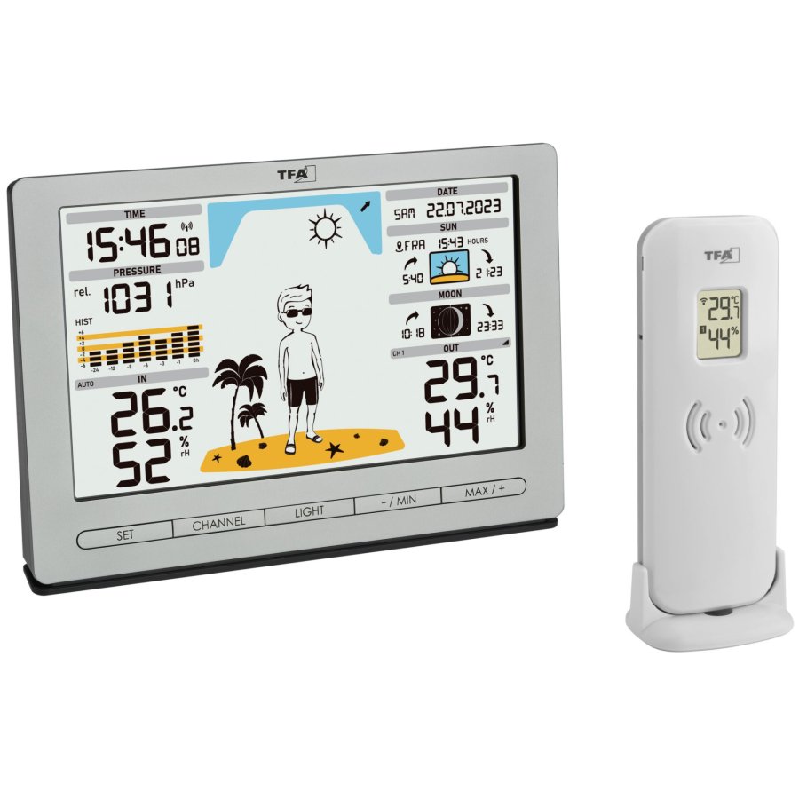 TFA 35.1097.54 silver METEO JACK Wireless Weather Station #12