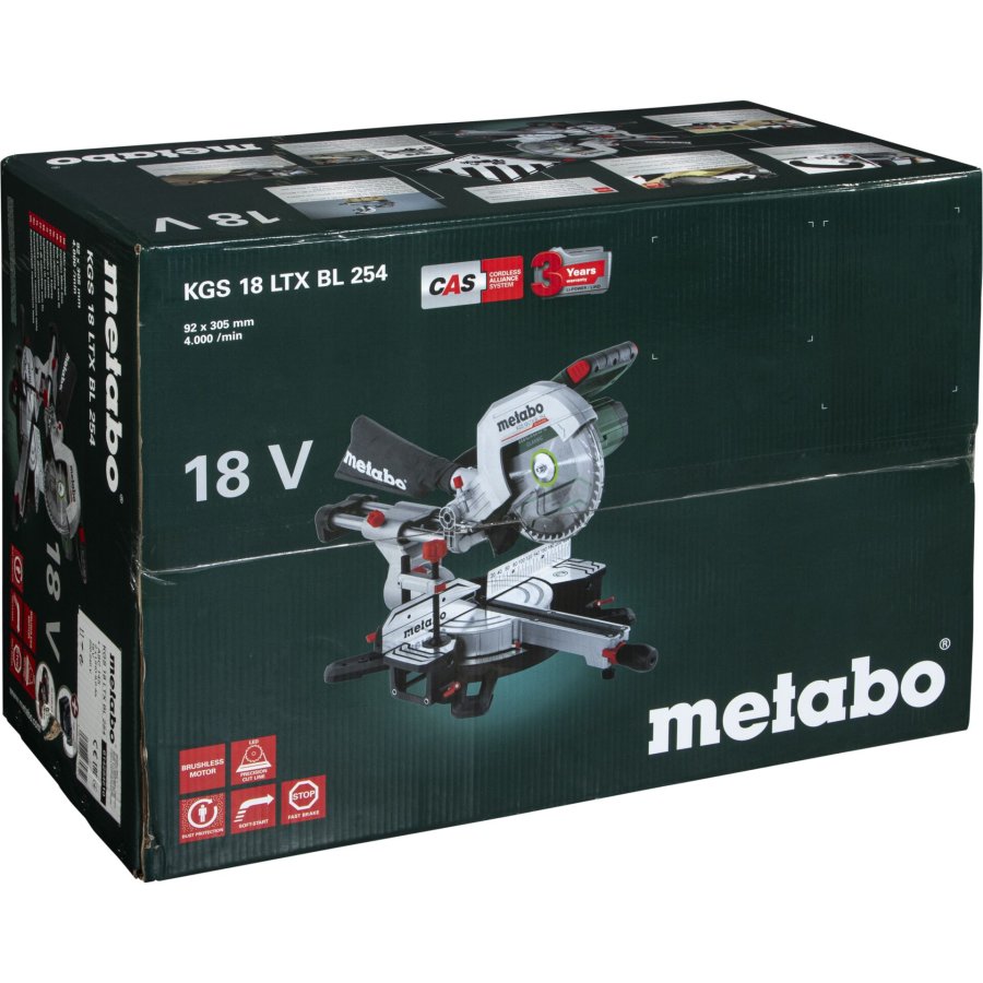 Metabo KGS 18 LTX BL 254 2x 8,0Ah #1