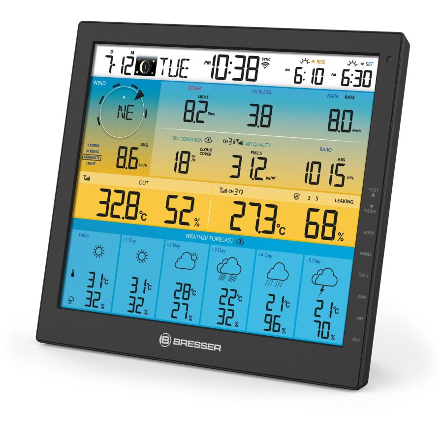 Bresser Weather Center 7-in-1 solar 6-days 4cast Pro SF #7