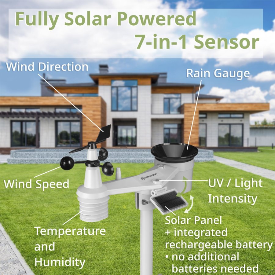 Bresser Weather Center 7-in-1 solar 6-days 4cast Pro SF #11