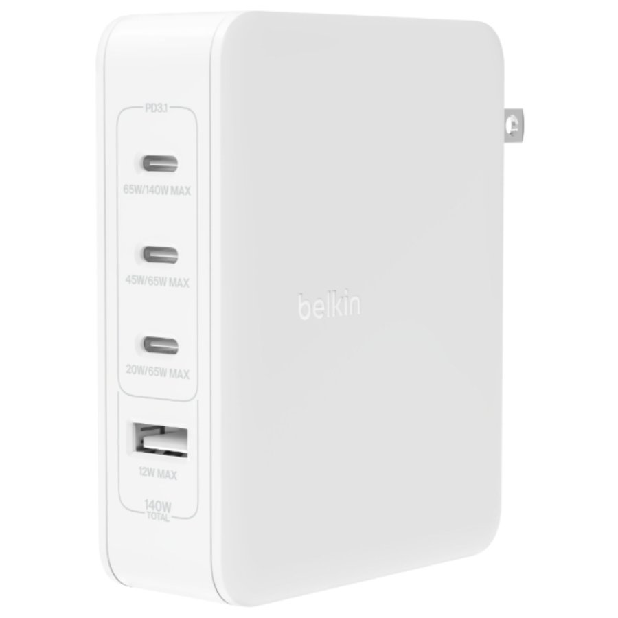 Belkin BOOST Charge  140W 4-Port GaN, 3xUSB-C 1xUSB-A  WCH014btWH #2