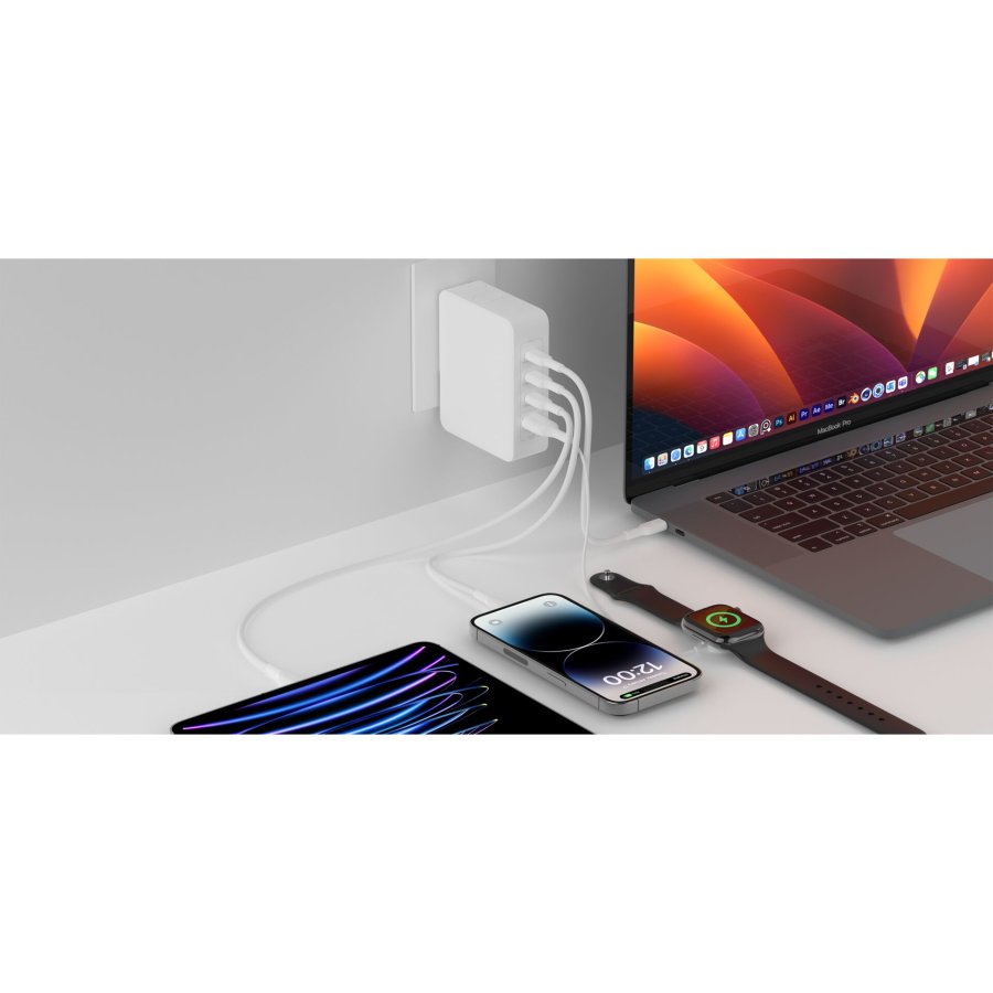 Belkin BOOST Charge  140W 4-Port GaN, 3xUSB-C 1xUSB-A  WCH014btWH #6