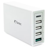 FANTEC QC3-A51 Quick Charge 3.0 40W 5 USB Ports white #1