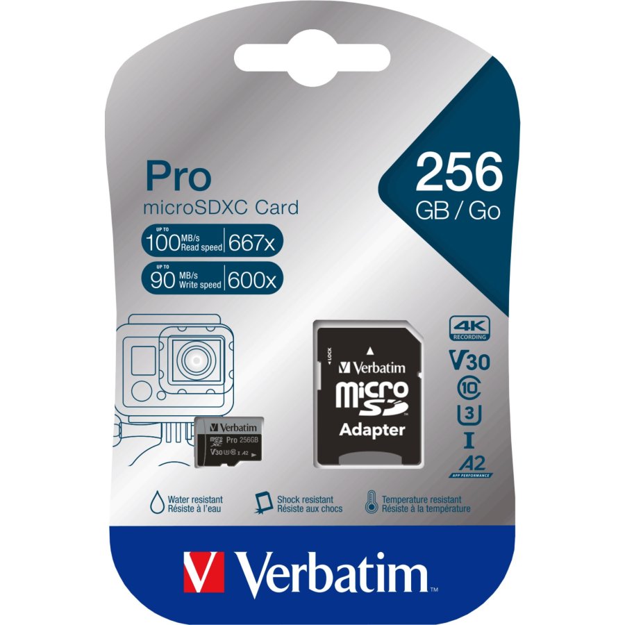 Verbatim microSDXC Pro     256GB Class 10 UHS-I incl Adapter #1