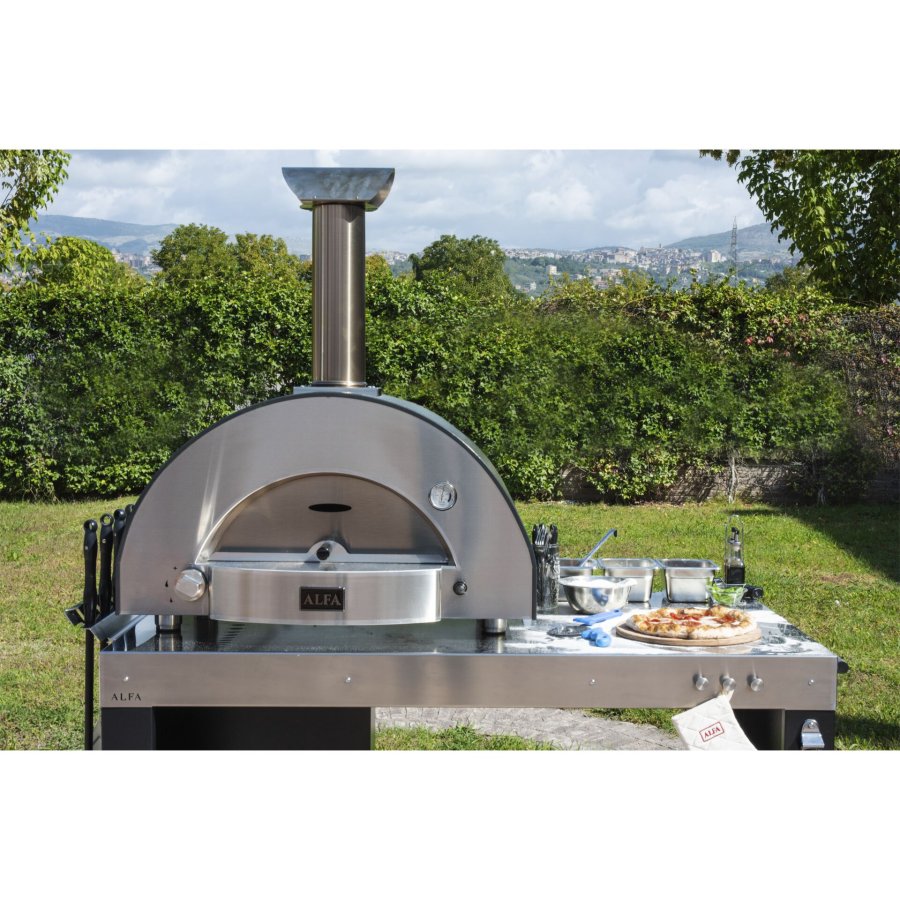 Alfa Forni Classico 2 Pizze Hybrid Grey #12