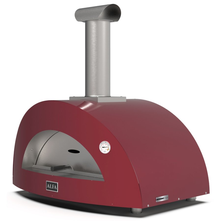 Alfa Forni Moderno 3 Pizze Wood red #3