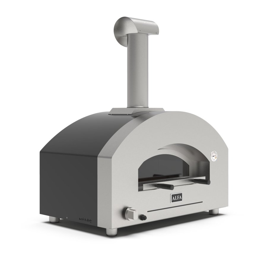 Alfa Forni Futuro 2 Pizze Hybrid silver black #1