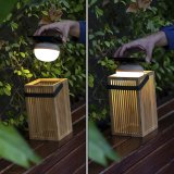 New Garden Okinawa Solar Recharge Lantern Bamboo #4