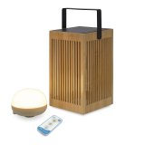 New Garden Okinawa Solar Recharge Lantern Bamboo #10