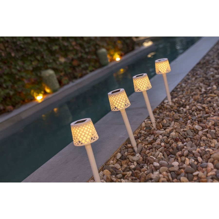 New Garden Gretita Solar Lamp Garden Spike   4 units  white #3