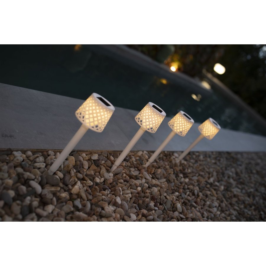 New Garden Gretita Solar Lamp Garden Spike   4 units  white #4
