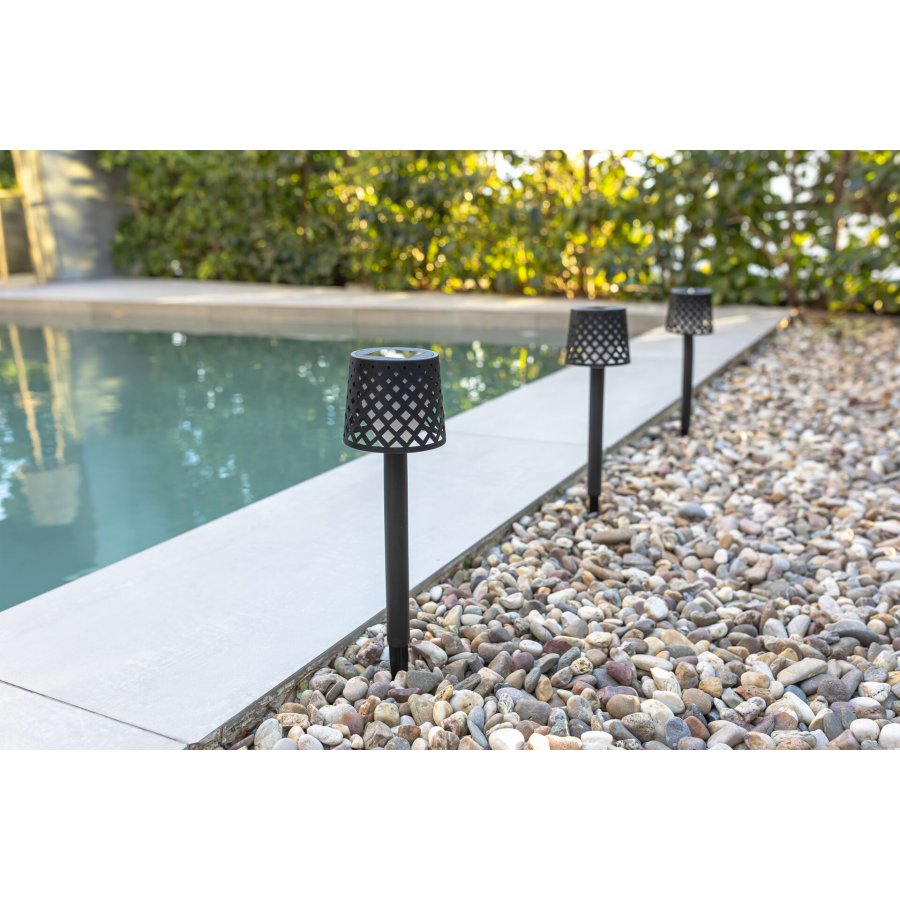 New Garden Gretita Solar Lamp Garden Spike   4 units   black #3