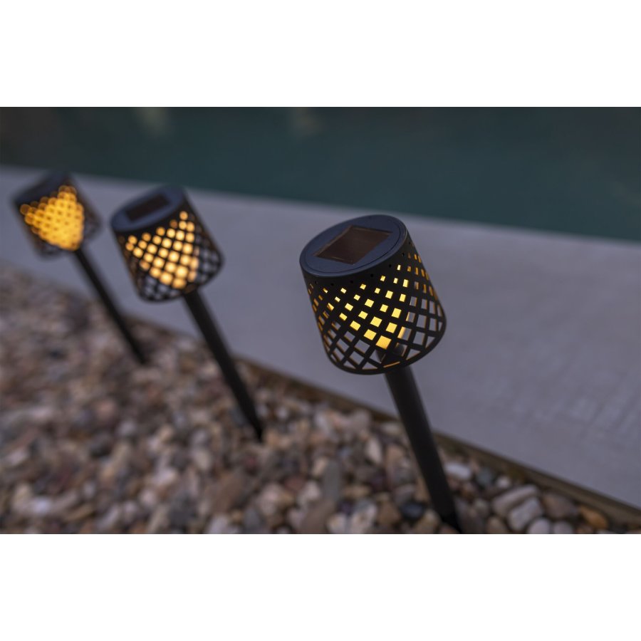 New Garden Gretita Solar Lamp Garden Spike   4 units   black #4