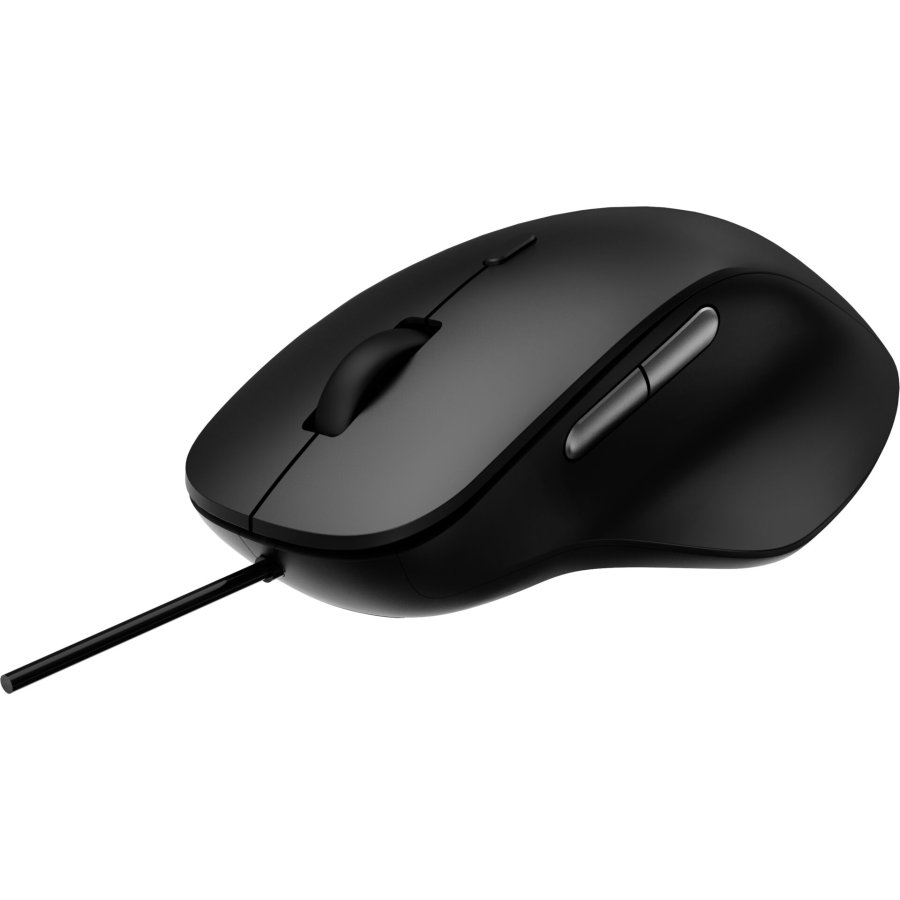 Rapoo N500 black ergonomic wired optical Mouse #3