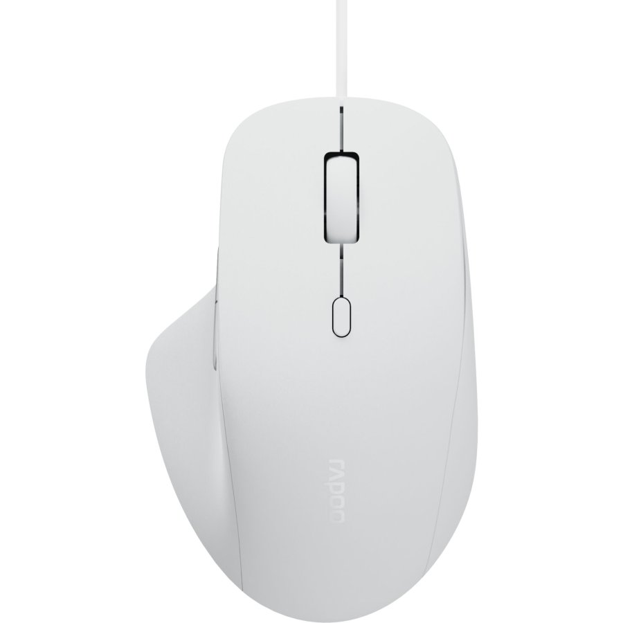 Rapoo N500 white wired optical silent Mouse #1