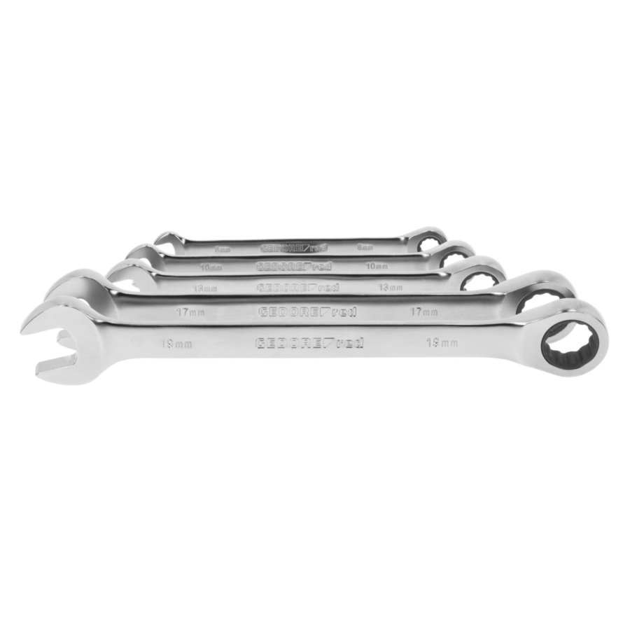 GEDORE red Ratchet Spanner Set metric 5-pieces #1