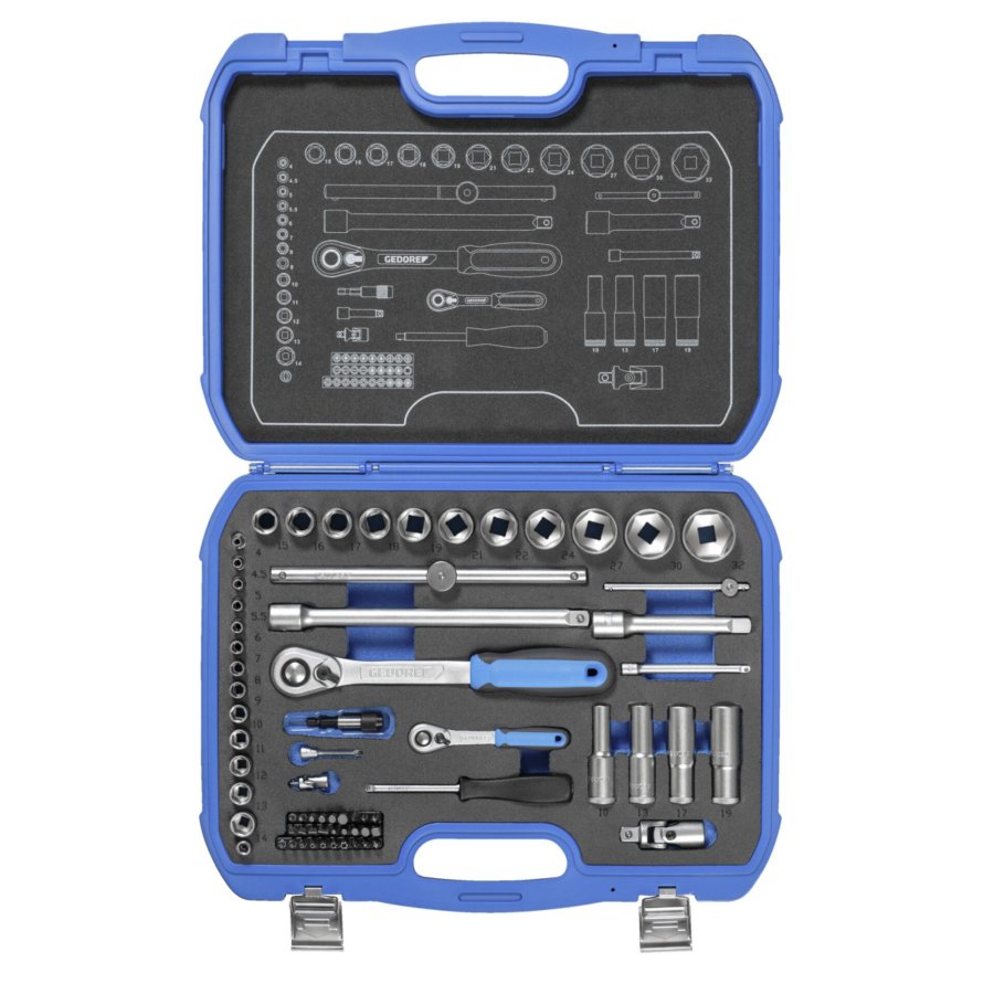 GEDORE Socket Set 1/4  + 1/2 69-pieces #2