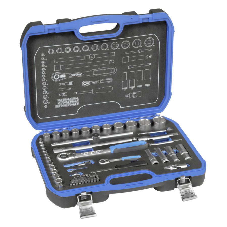GEDORE Socket Set 1/4  + 1/2 69-pieces #3